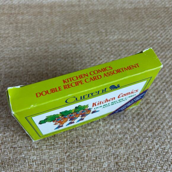 Vintage 1982 Current Kitchen Comics Double Recipe Cards Complete Set Humor - Picture 12 of 13